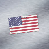 Magnet carte de visite avec drapeau des États-Unis (In Situ)