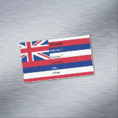 Magnet carte de visite avec drapeau d'Hawaï (In Situ)