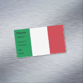 Magnet carte de visite avec drapeau d'Italie (In Situ)