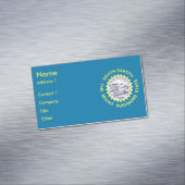 Magnet carte de visite avec drapeau du Dakota du S (In Situ)