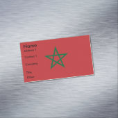 Magnet carte de visite avec drapeau du Maroc (In Situ)
