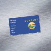 Magnet carte de visite avec drapeau du Montana (In Situ)