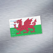 Magnet carte de visite avec drapeau du Pays de Gal (In Situ)