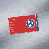 Magnet carte de visite avec drapeau du Tennessee (In Situ)