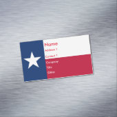 Magnet carte de visite avec drapeau du Texas (In Situ)