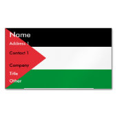 Magnet carte de visite avec le drapeau de la Pales (devant)