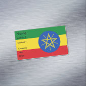 Magnet carte de visite avec le drapeau de l'Éthiop (In Situ)