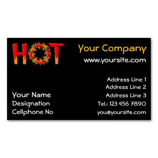 MAGNET CARTE DE VISITE CHAUD (devant)