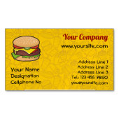 Magnet Carte de visite Cheeseburger (devant)