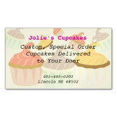 Magnet Carte de visite Cupcake (devant)