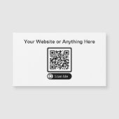 Magnet Carte de visite de code QR de petite quanti (Devant)