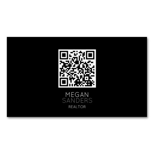 MAGNET Carte de visite DE CODE QR REALTOR MODERNE (devant)