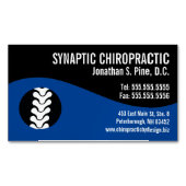 Magnet Carte de visite de la chiropratique moderne (devant)