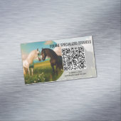 Magnet Carte de visite du code QR du cheval (In Situ)