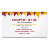 Magnet Carte de visite feuille d'érable (devant)