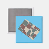 Magnet Carte du canton de Whitpain (Recto/Verso)