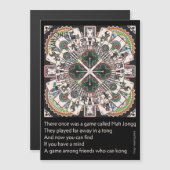 Magnet carte limerick Mah Jongg Kong (Devant / Derrière)