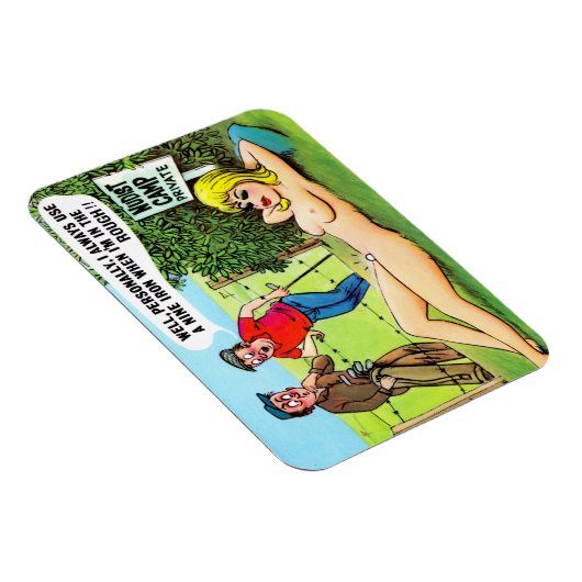 Magnet - Carte postale Comic Golf (Côté Droit)