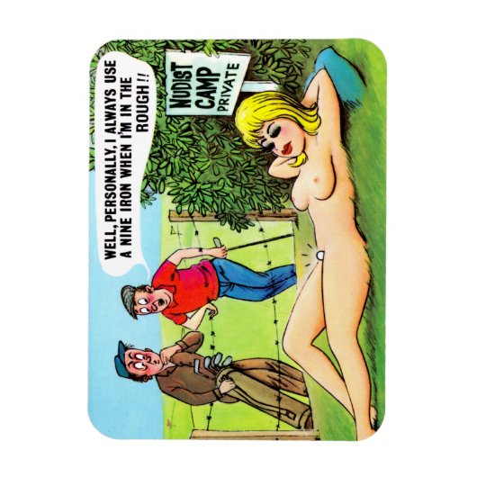 Magnet - Carte postale Comic Golf (Vertical)