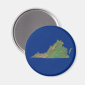 Magnet Carte Virginia (Recto/Verso)