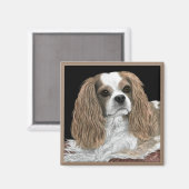 Magnet Cavalier King Charles Spaniel - "Bella" (Recto/Verso)