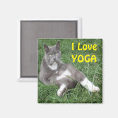 Magnet Chat I Love Yoga (Recto/Verso)