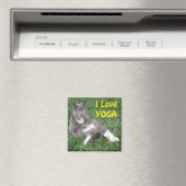 Magnet Chat I Love Yoga (In Situ (Lave-vaisselle))