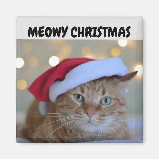 MAGNET CHAT ROUX NOËL MIAOU (Devant)