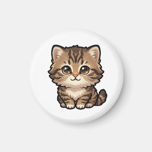 Magnet Chaton Brun Tabby Mignon