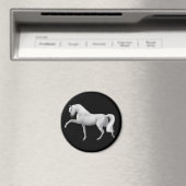Magnet cheval andalou blanc (In Situ (Lave-vaisselle))