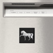 Magnet cheval andalou blanc (In Situ (Lave-vaisselle))