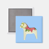 Magnet Cheval Dala Poinsettia (Recto/Verso)