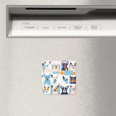 magnet chiens style picasso (In Situ (Lave-vaisselle))