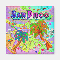 Magnet cible de vacances San Diego