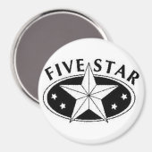 Magnet cinq étoiles (Recto/Verso)