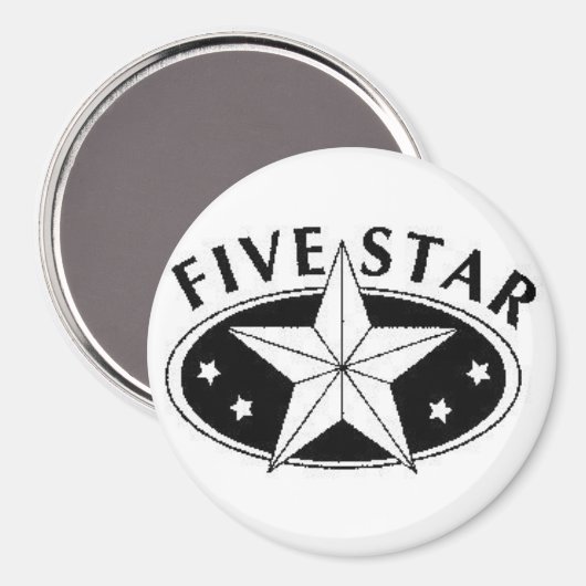 Magnet cinq étoiles (Recto/Verso)