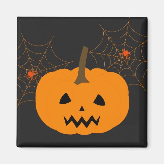 Magnet Citrouille d'Halloween (Devant)