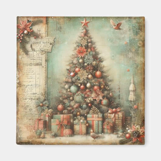 Magnet classique d'arbre de Noël (Devant)