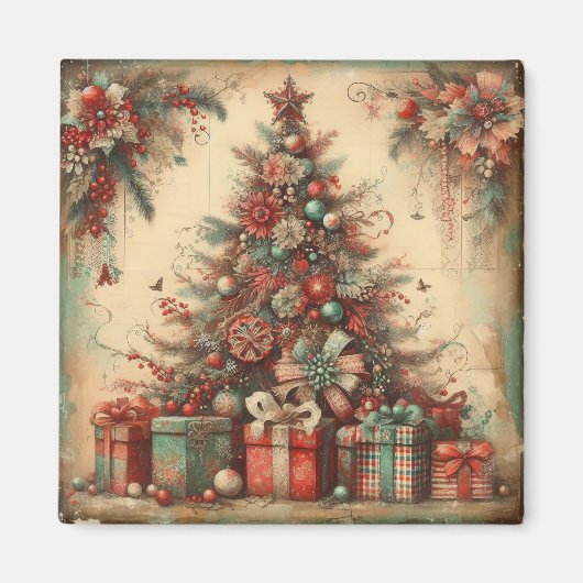 Magnet classique d'arbre de Noël (Devant)