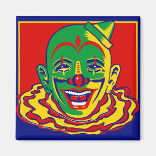 Magnet clown vintage de cirque
