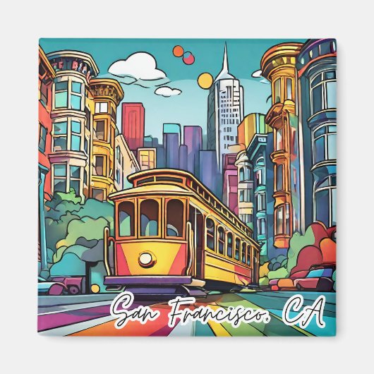 Magnet Collectif Funky City - San Francisco (Devant)