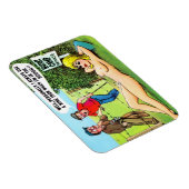 Magnet - Comic Golf Briefkaart Magneet (Rechterzijde)