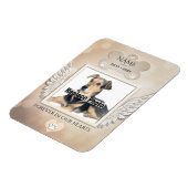 Magnet commémoratif de chien (Côté Gauche)