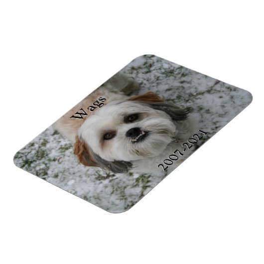 Magnet commémoratif pour animaux (Côté Gauche)