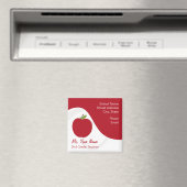 Magnet contact enseignant - Pomme rouge (In Situ (Lave-vaisselle))