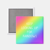Magnet "Continuez à chercher des Rainbows" (Recto/Verso)