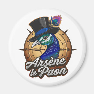 Magnet couleur "Arsène le Paon"