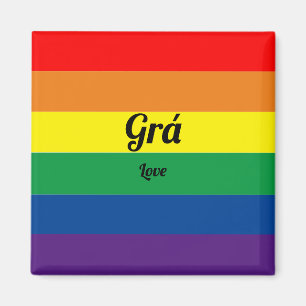Magnet couleur Gay pride irlandais