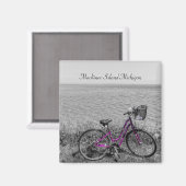 Magnet couleur sélectif du vélo de l'île Mackinac (Recto/Verso)