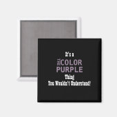 Magnet couleur violet (Recto/Verso)